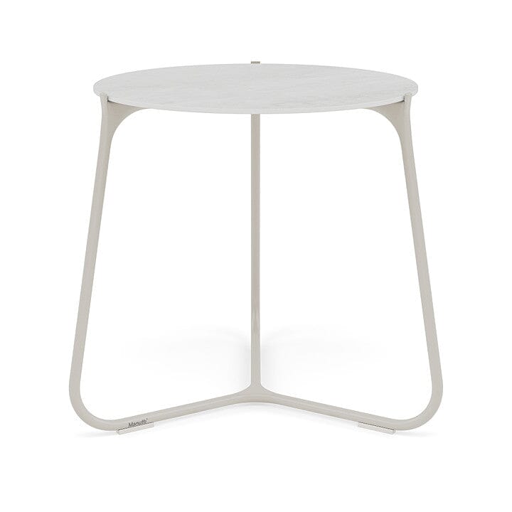 Manutti Mood Coffee table - Table basse ronde Ø 60cm h:56cm Plateau Céramique ou HPL Flint SF13 Ceramic Perla 12mm 5K66