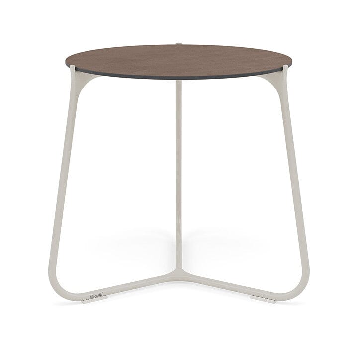 Manutti Mood Coffee table - Table basse ronde Ø 60cm h:56cm Plateau Céramique ou HPL Flint SF13 Ceramic Quartz 6mm 6K64