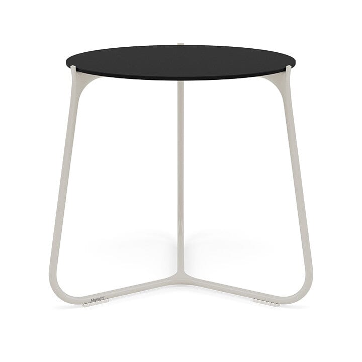 Manutti Mood Coffee table - Table basse ronde Ø 60cm h:56cm Plateau Céramique ou HPL Flint SF13 Trespa Black 2T92