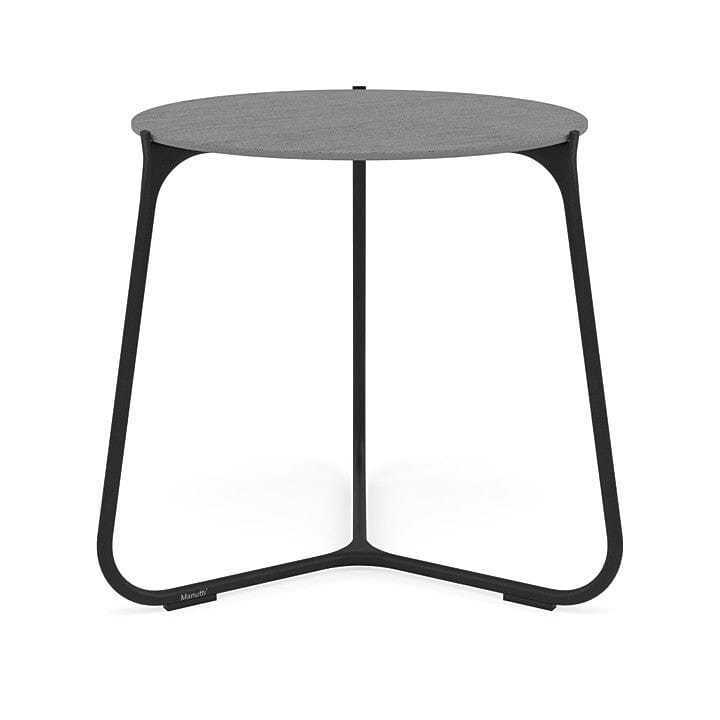 Manutti Mood Coffee table - Table basse ronde Ø 60cm h:56cm Plateau Céramique ou HPL Lava SF10 Ceramic Basalt Grey 6mm 6K70