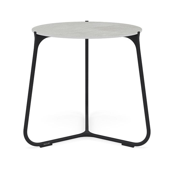 Manutti Mood Coffee table - Table basse ronde Ø 60cm h:56cm Plateau Céramique ou HPL Lava SF10 Ceramic Concrete 12mm 5K68