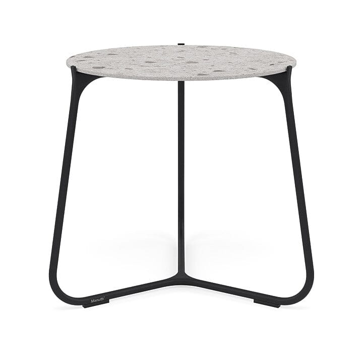Manutti Mood Coffee table - Table basse ronde Ø 60cm h:56cm Plateau Céramique ou HPL Lava SF10 Ceramic Fossil 12mm 5K53