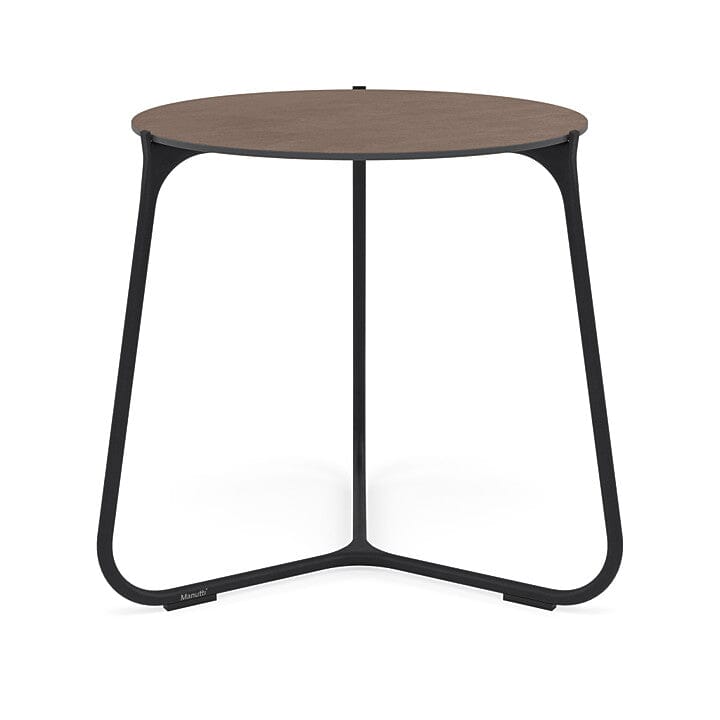 Manutti Mood Coffee table - Table basse ronde Ø 60cm h:56cm Plateau Céramique ou HPL Lava SF10 Ceramic Quartz 6mm 6K64