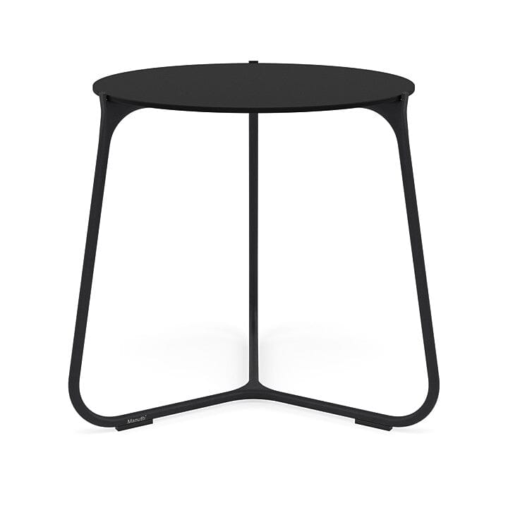 Manutti Mood Coffee table - Table basse ronde Ø 60cm h:56cm Plateau Céramique ou HPL Lava SF10 Trespa Black 2T92