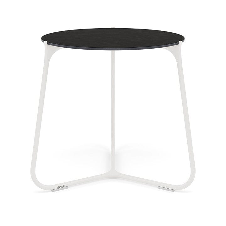 Manutti Mood Coffee table - Table basse ronde Ø 60cm h:56cm Plateau Céramique ou HPL White SF08 Ceramic Basalt Black 12mm 5K67