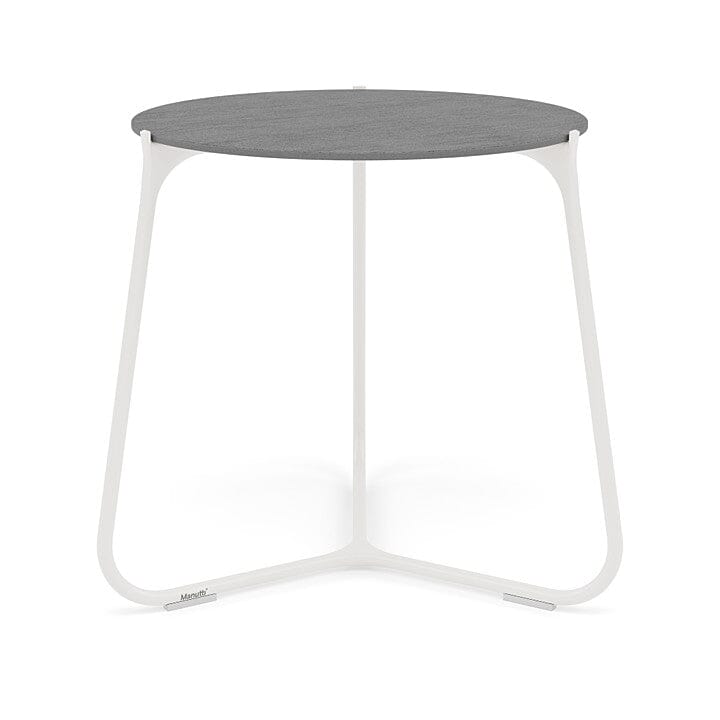 Manutti Mood Coffee table - Table basse ronde Ø 60cm h:56cm Plateau Céramique ou HPL White SF08 Ceramic Basalt Grey 6mm 6K70