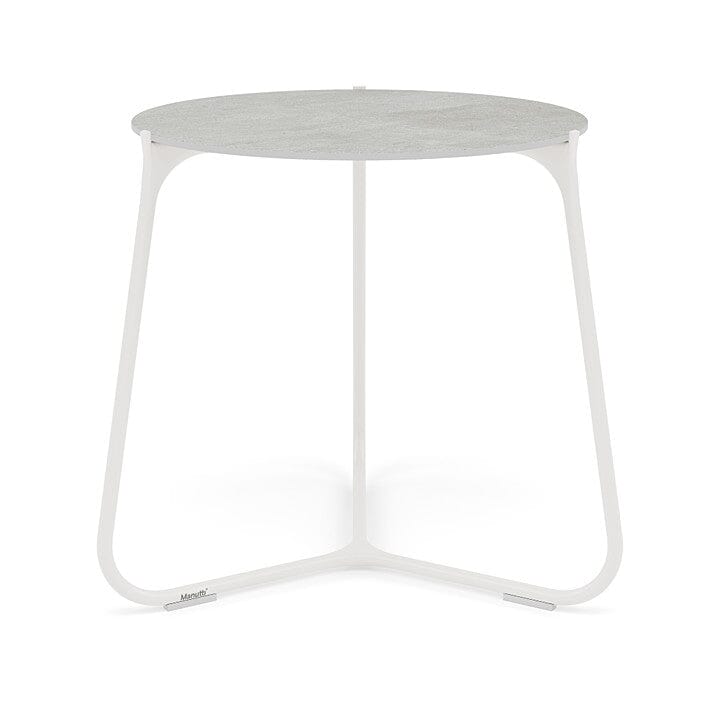 Manutti Mood Coffee table - Table basse ronde Ø 60cm h:56cm Plateau Céramique ou HPL White SF08 Ceramic Concrete 12mm 5K68