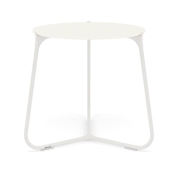 Manutti Mood Coffee table - Table basse ronde Ø 60cm h:56cm Plateau Céramique ou HPL White SF08 Ceramic White 6mm 6K60