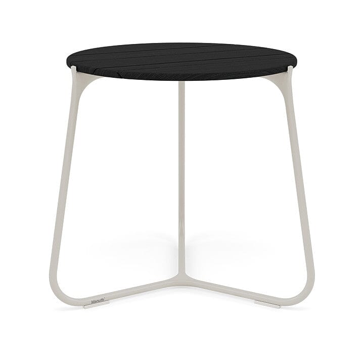 Manutti Mood Coffee table - Table basse ronde Ø 60cm h:56cm Plateau Teck Flint SF13 Teak Scuro 2H37