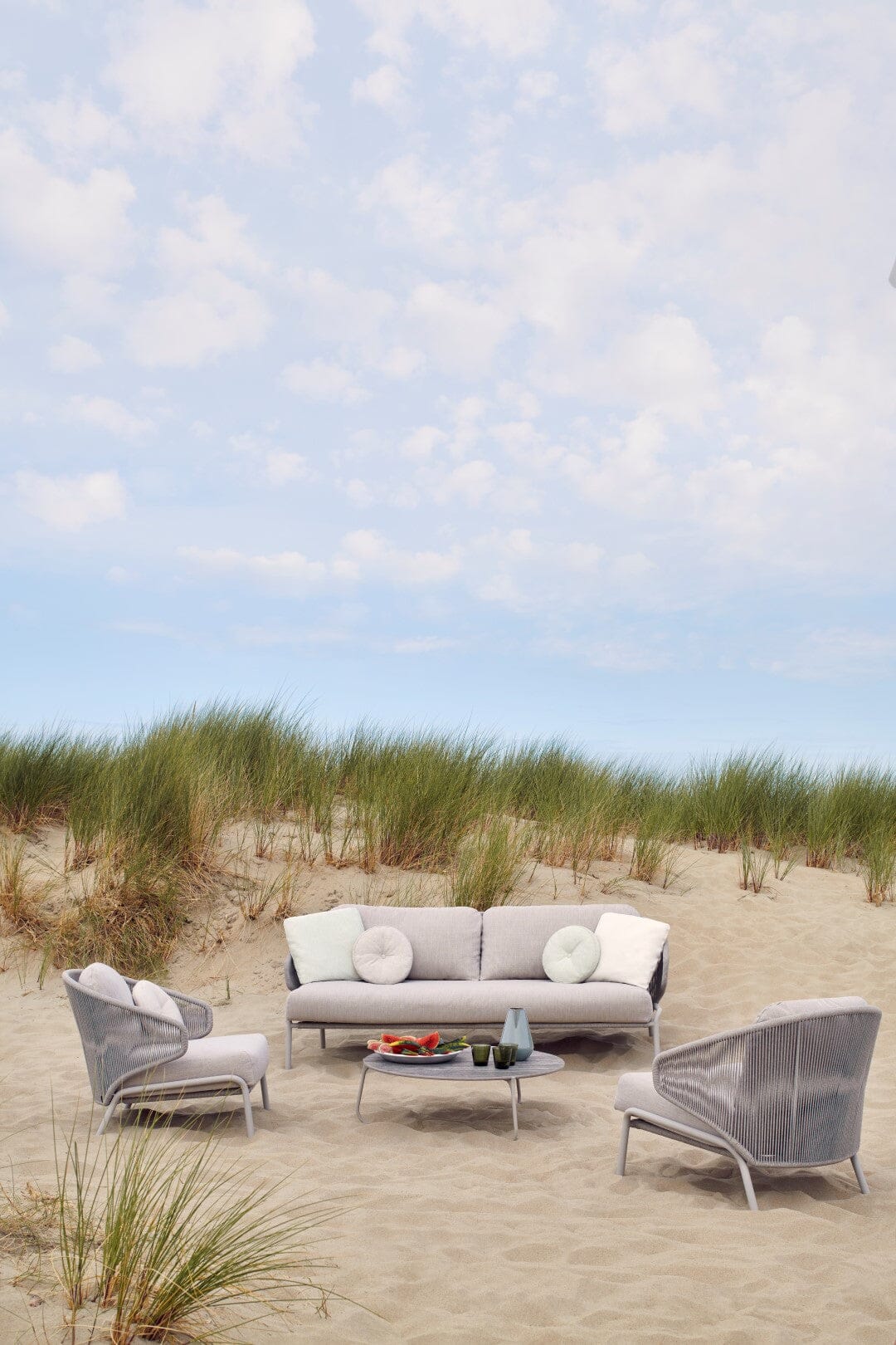 Manutti Mood Coffee table - Table basse ronde Ø 80cm h:28cm Plateau Céramique ou HPL