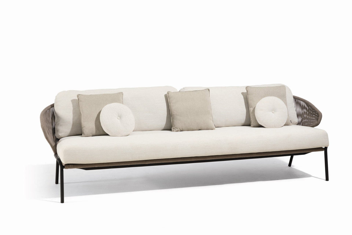 Manutti Radoc Radius Canapé 3-Seater, coussins en sus Lava SF10 - Rope Bronze 4,5mm (1R01)