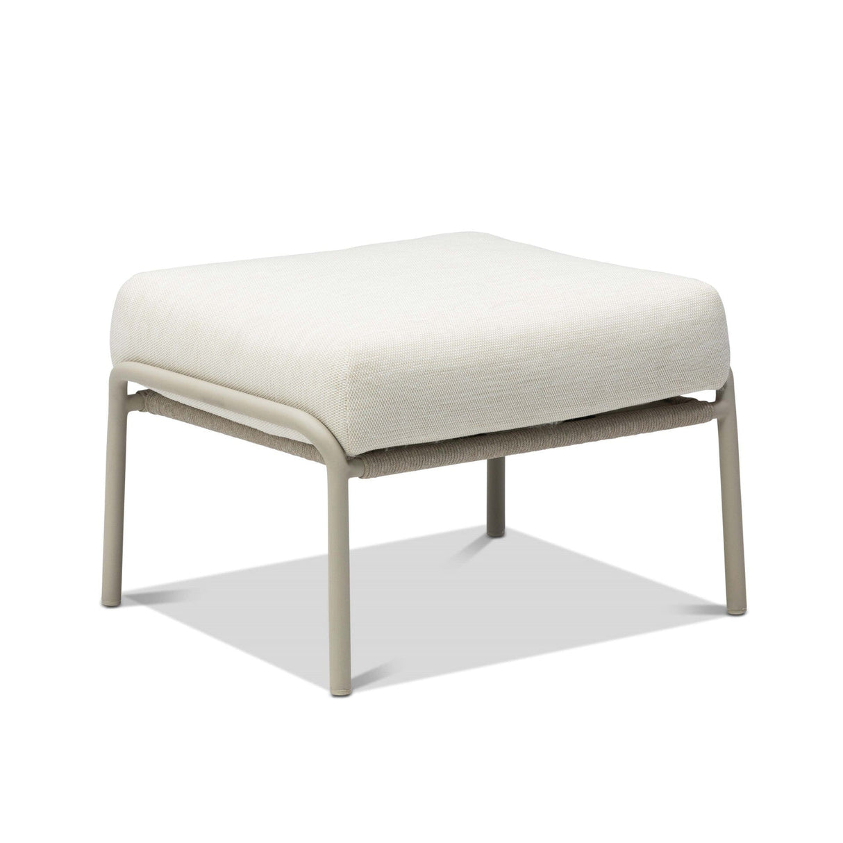 Manutti Radoc Radius Medium Footstool/Sidetable, coussins en sus Flint SF13 - Rope Pepper M514 4,5mm (1R04)