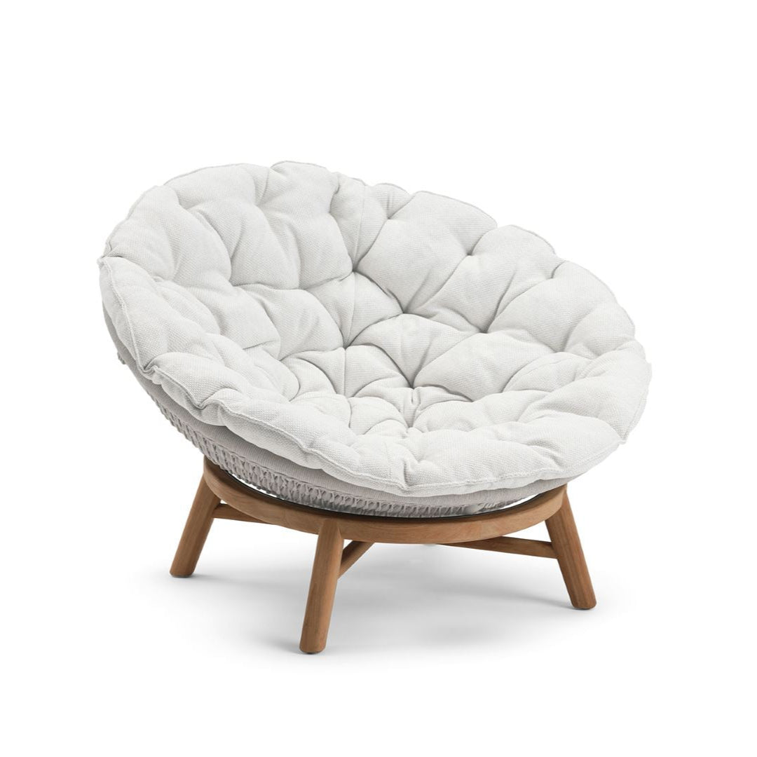 Manutti Sandua Daybed, coussins en sus Teak Natural HFTK Dicord Pepper 1B02