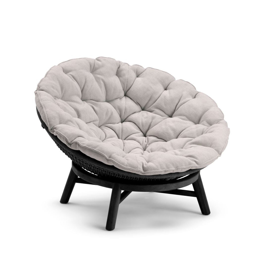 Manutti Sandua Daybed, coussins en sus Teak Scuro HFTS Dicord Anthracite 1B01