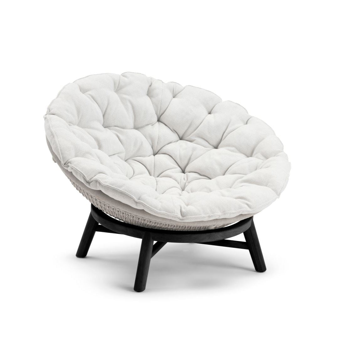 Manutti Sandua Daybed, coussins en sus Teak Scuro HFTS Dicord Pepper 1B02