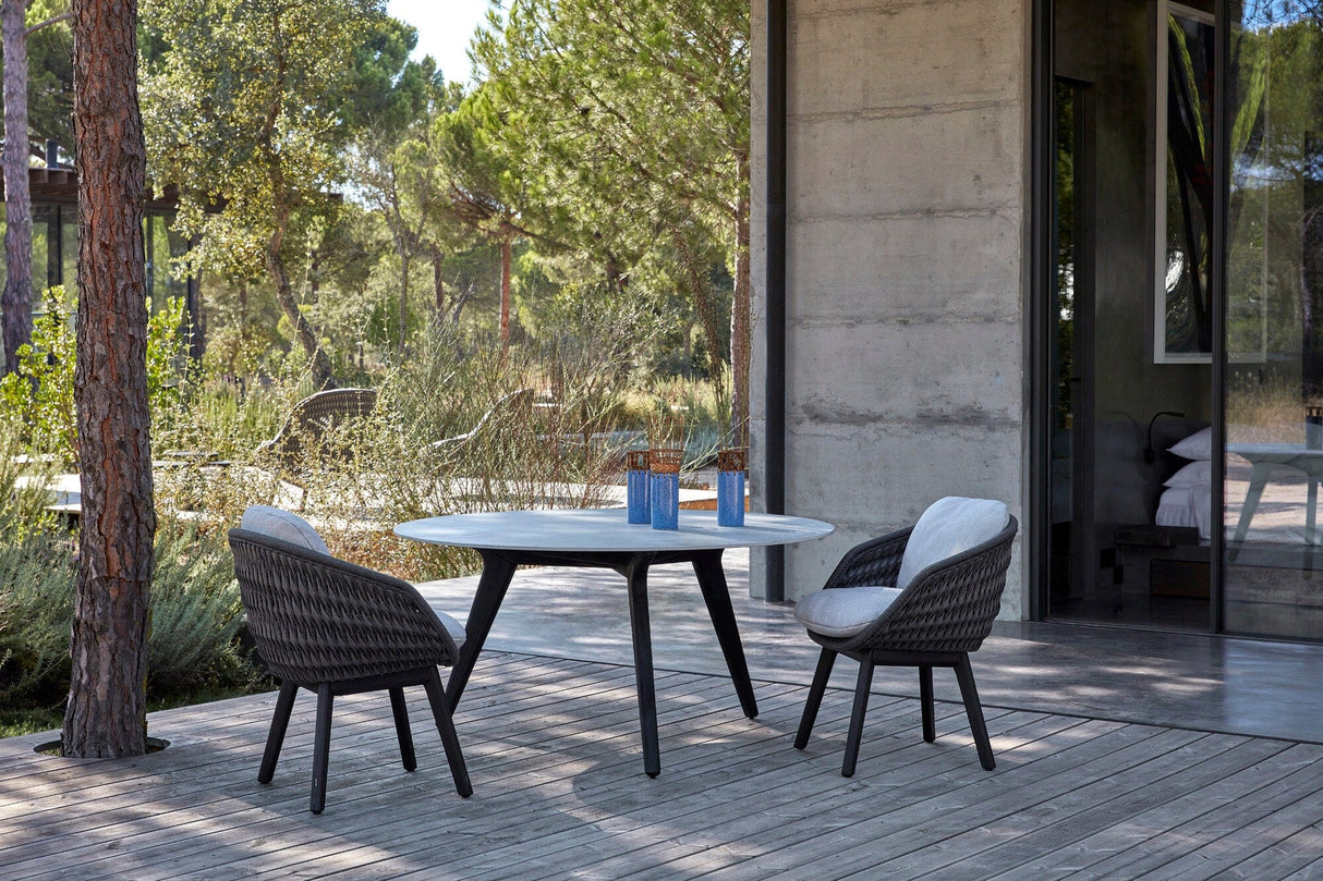 Manutti Sandua Fauteuil repas, coussins en sus