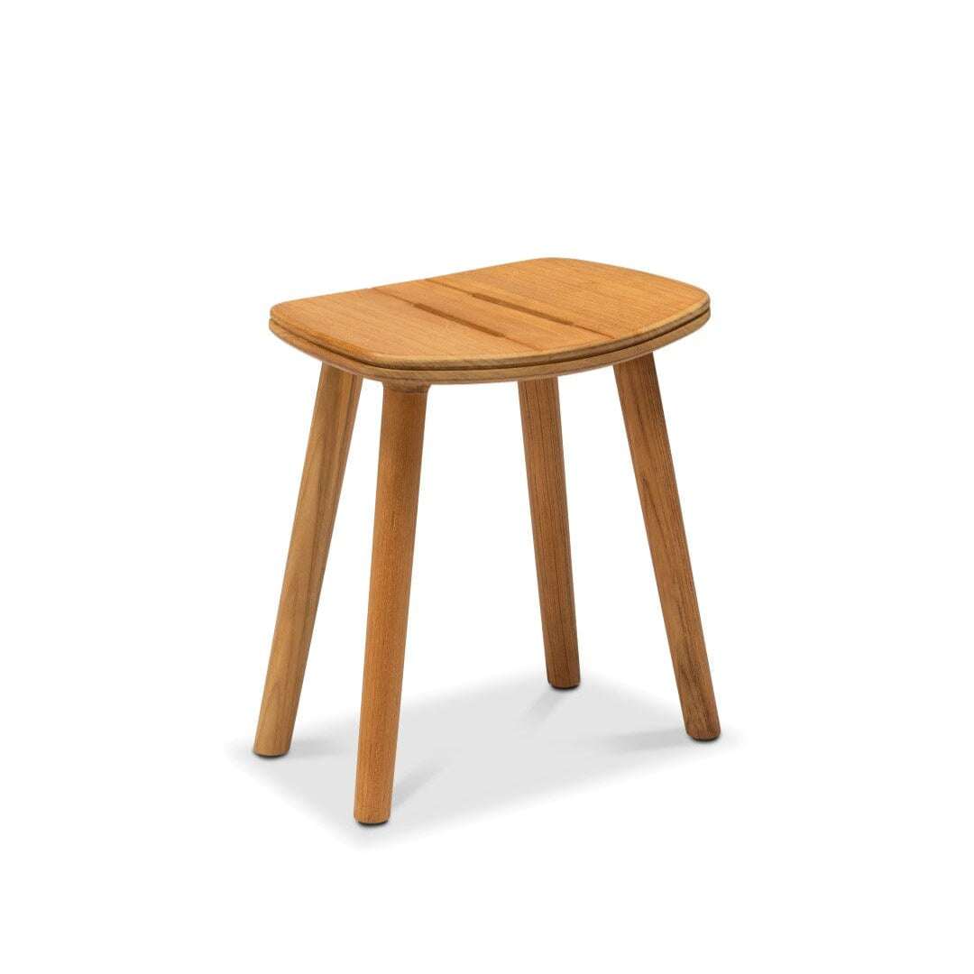 Manutti Solid Stool 47, coussin en sus Teak natural