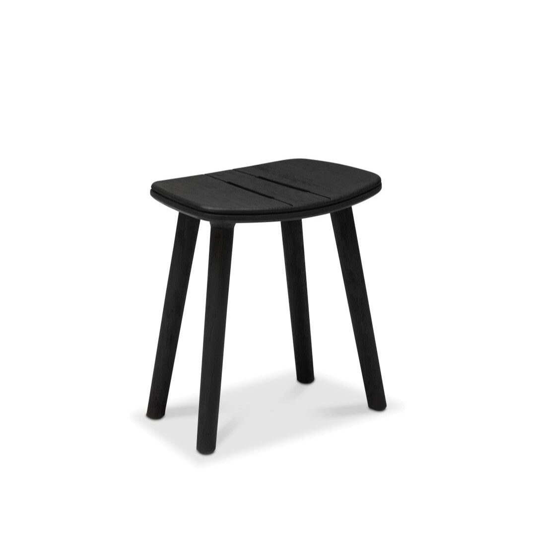 Manutti Solid Stool 47, coussin en sus Teak nero