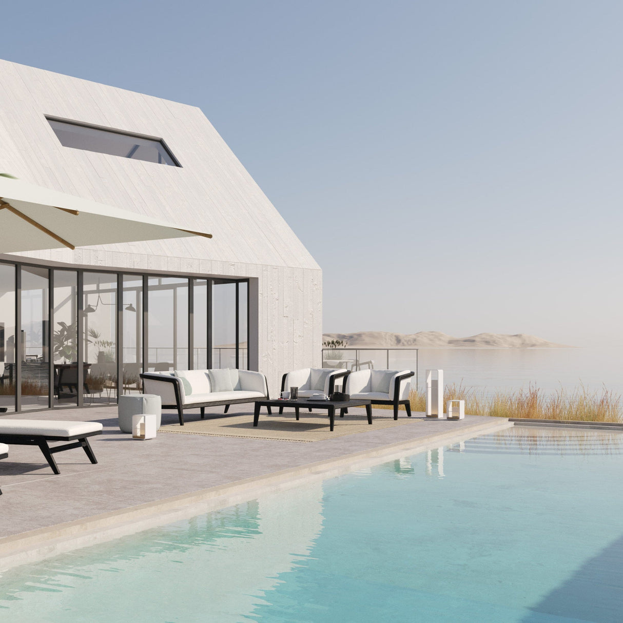 Manutti Sunrise Coffee Table 120x120cm Hauteur: 35cm