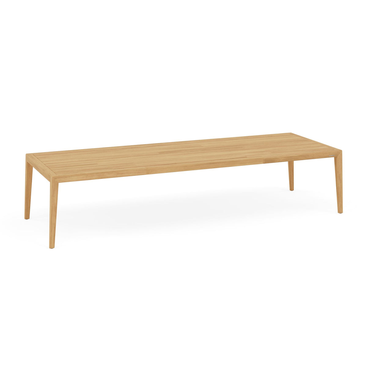 Manutti Sunrise Table 350x120cm D 75h Hauteur: 75cm Teak Brushed (HFTB) + Teak Brushed (2H36)