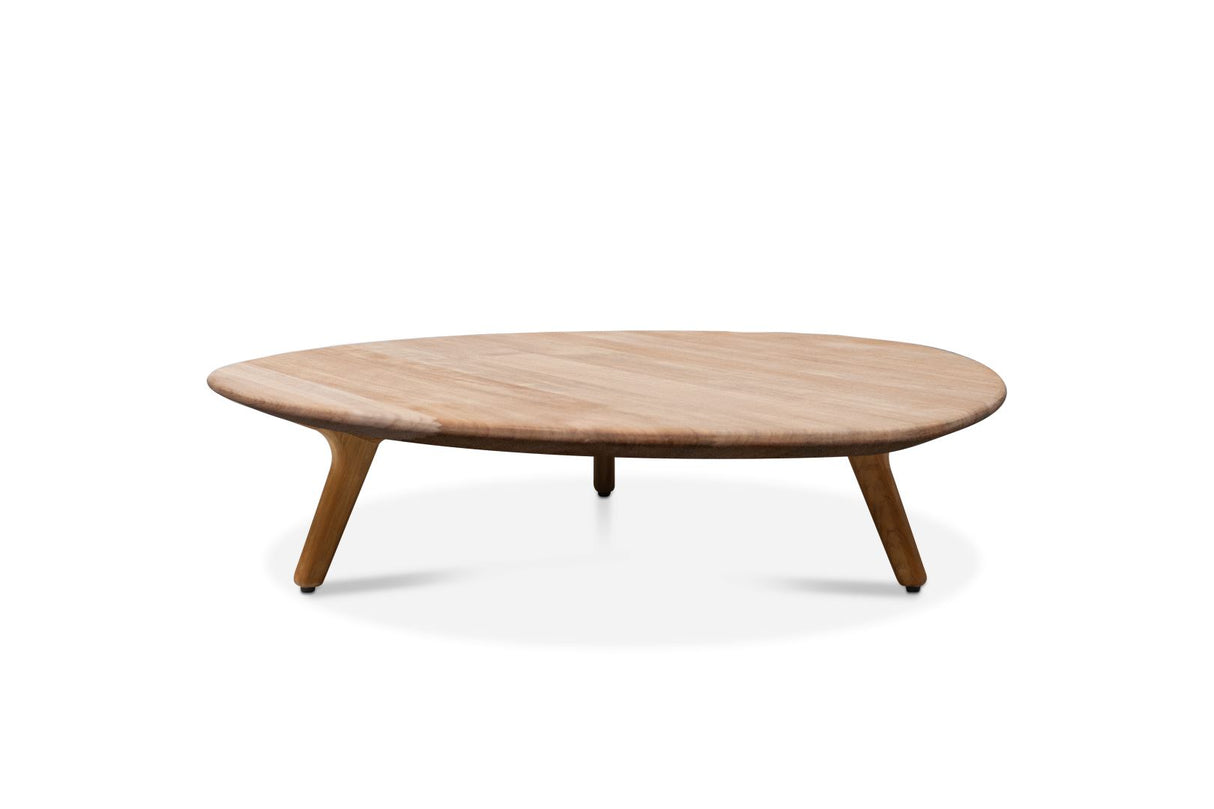 Manutti Torsa Organic Table basse Ø100cm Hauteur: 24cm Teak natural