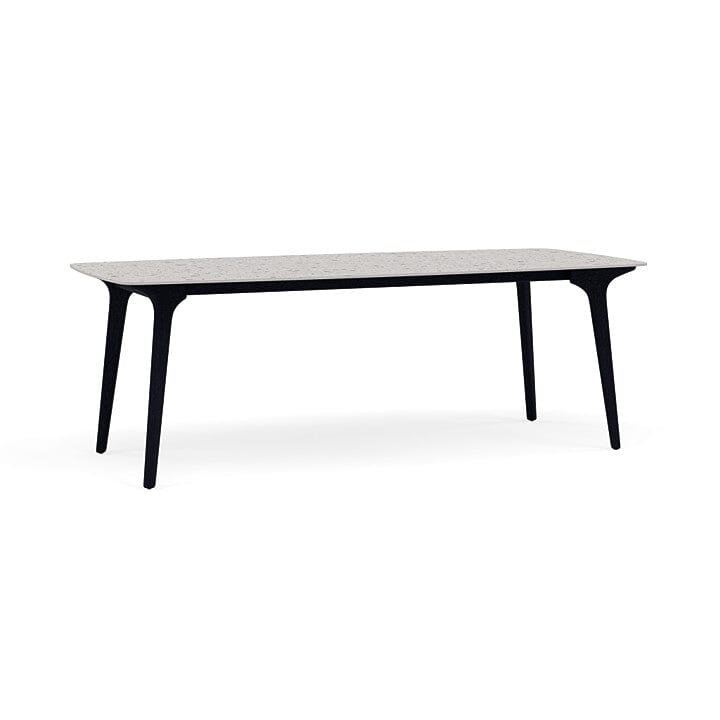 Manutti Torsa Table 264x118cm M 90h Hauteur: 90cm Teak nero Céramique Fossil 12mm (5K53)