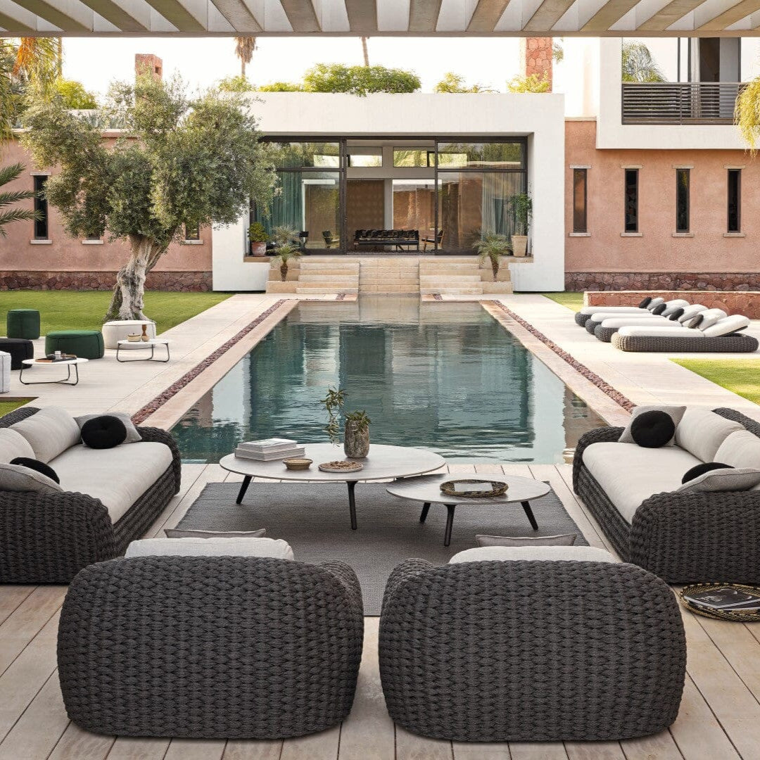 Manutti Torsa Table ø125cm A 25h Hauteur: 25cm