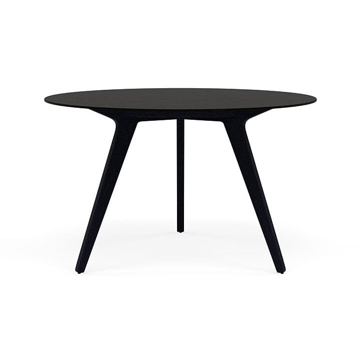 Manutti Torsa Table ø148cm M 90h Hauteur: 90cm Teak nero Céramique Basalt Black 12mm (5K67)