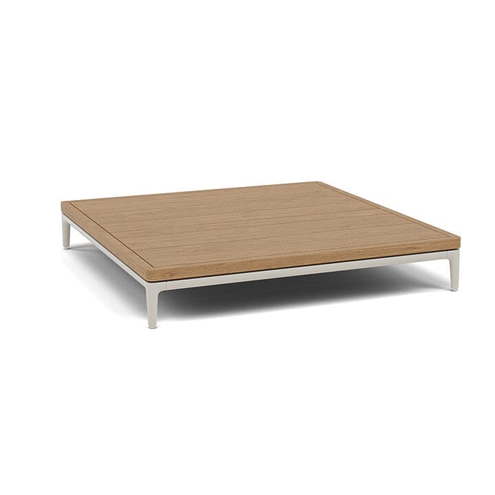 Manutti Zendo Sense Coffee Table 96x96cm H:15cm Flint AF13 Teak Slates 2H43