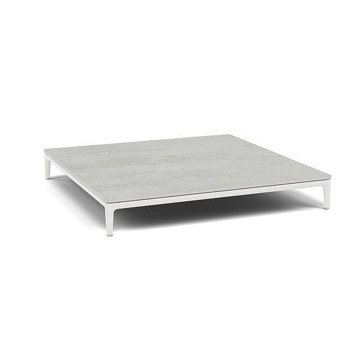 Manutti Zendo Sense Coffee Table 96x96cm H:15cm White AF08 Ceramic Concrete 12mm 5K68
