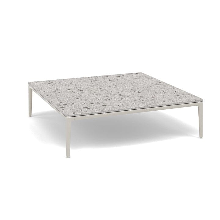 Manutti Zendo Sense Outdoor Coffee Table 96x96cm H:25cm Flint AF13 Ceramic Fossil 12mm 5K53