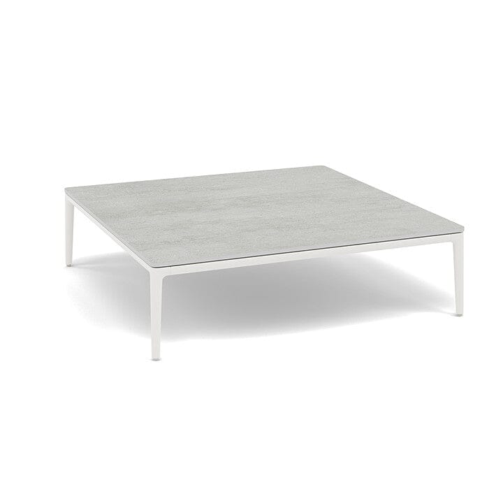 Manutti Zendo Sense Outdoor Coffee Table 96x96cm H:25cm White AF08 Ceramic Concrete 12mm 5K68