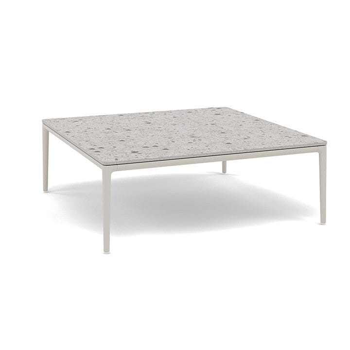 Manutti Zendo Sense Outdoor Coffee Table 96x96cm H:35cm Flint AF13 Ceramic Fossil 12mm 5K53
