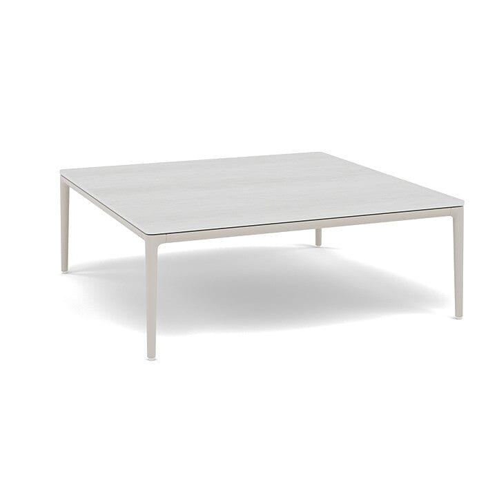 Manutti Zendo Sense Outdoor Coffee Table 96x96cm H:35cm Flint AF13 Ceramic Perla 12mm 5K66