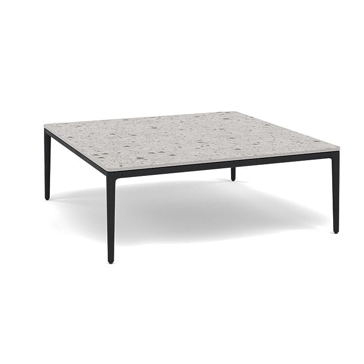 Manutti Zendo Sense Outdoor Coffee Table 96x96cm H:35cm Lava AF10 Ceramic Fossil 12mm 5K53