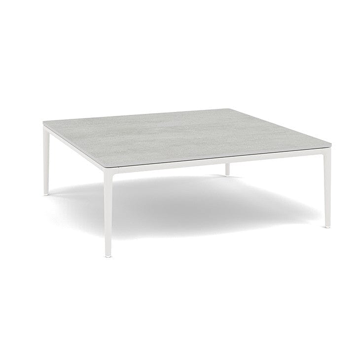 Manutti Zendo Sense Outdoor Coffee Table 96x96cm H:35cm White AF08 Ceramic Concrete 12mm 5K68