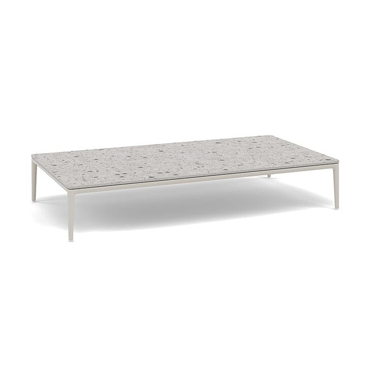Manutti Zendo Sense Outdoor Side Table 150x80cm H:25cm Flint AF13 Ceramic Fossil 12mm 5K53