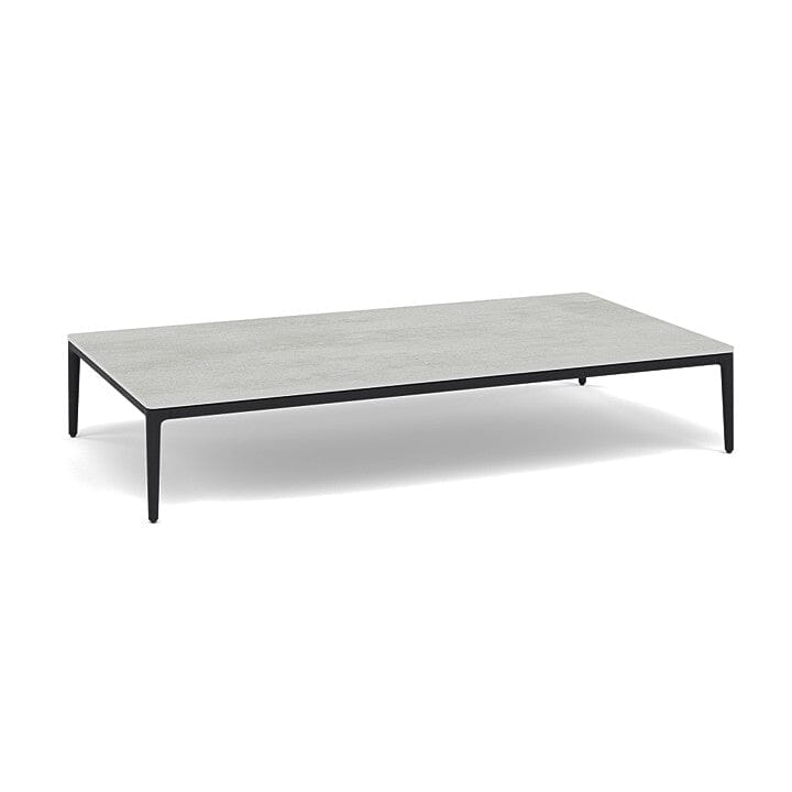 Manutti Zendo Sense Outdoor Side Table 150x80cm H:25cm Lava AF10 Ceramic Concrete 12mm 5K68