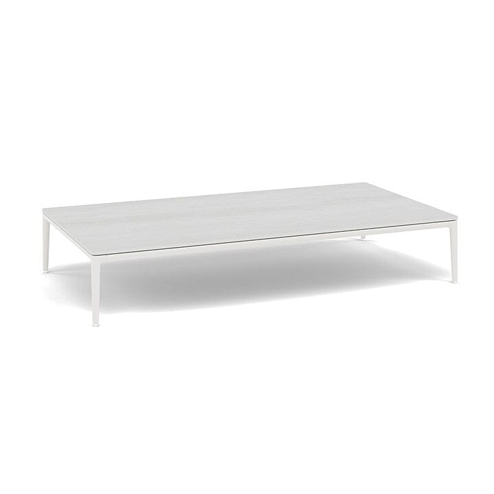 Manutti Zendo Sense Outdoor Side Table 150x80cm H:25cm White AF08 Ceramic Perla 12mm 5K66
