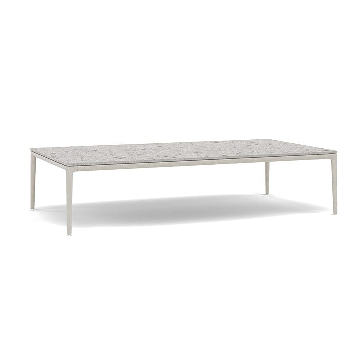 Manutti Zendo Sense Outdoor Side Table 150x80cm H:35cm Flint AF13 Ceramic Fossil 12mm 5K53