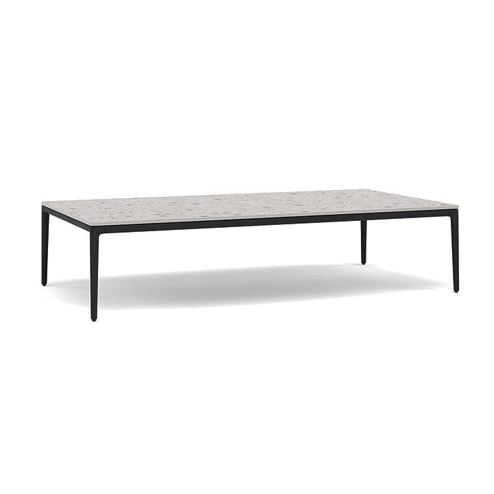 Manutti Zendo Sense Outdoor Side Table 150x80cm H:35cm Lava AF10 Ceramic Fossil 12mm 5K53