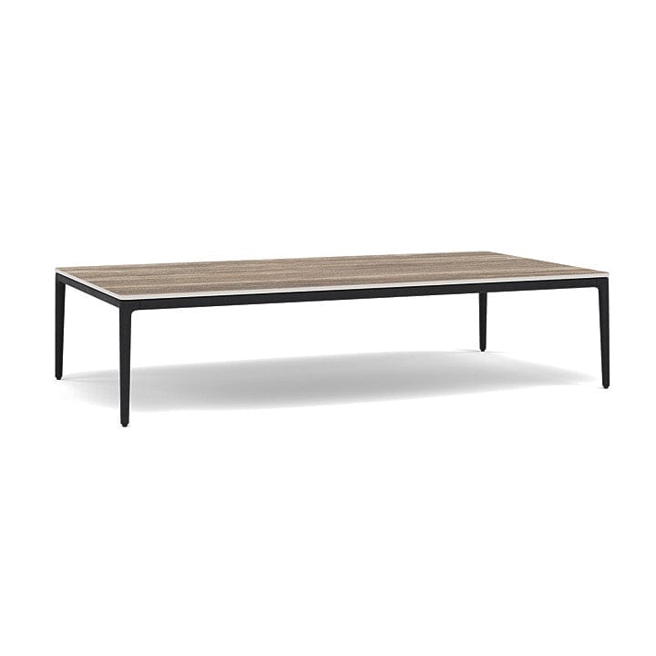 Manutti Zendo Sense Outdoor Side Table 150x80cm H:35cm Lava AF10 Ceramic Travertin 12mm 5K54
