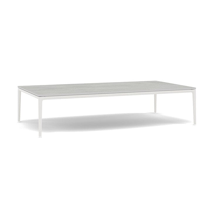 Manutti Zendo Sense Outdoor Side Table 150x80cm H:35cm White AF08 Ceramic Concrete 12mm 5K68