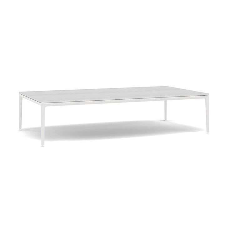 Manutti Zendo Sense Outdoor Side Table 150x80cm H:35cm White AF08 Ceramic Perla 12mm 5K66