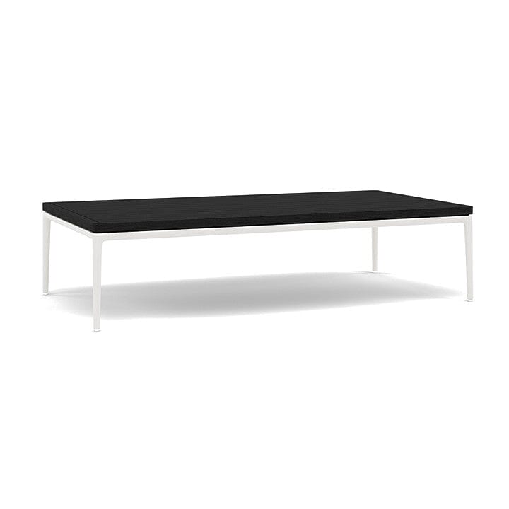 Manutti Zendo Sense Outdoor Side Table 150x80cm H:35cm White AF08 Teak Scuro 2H37