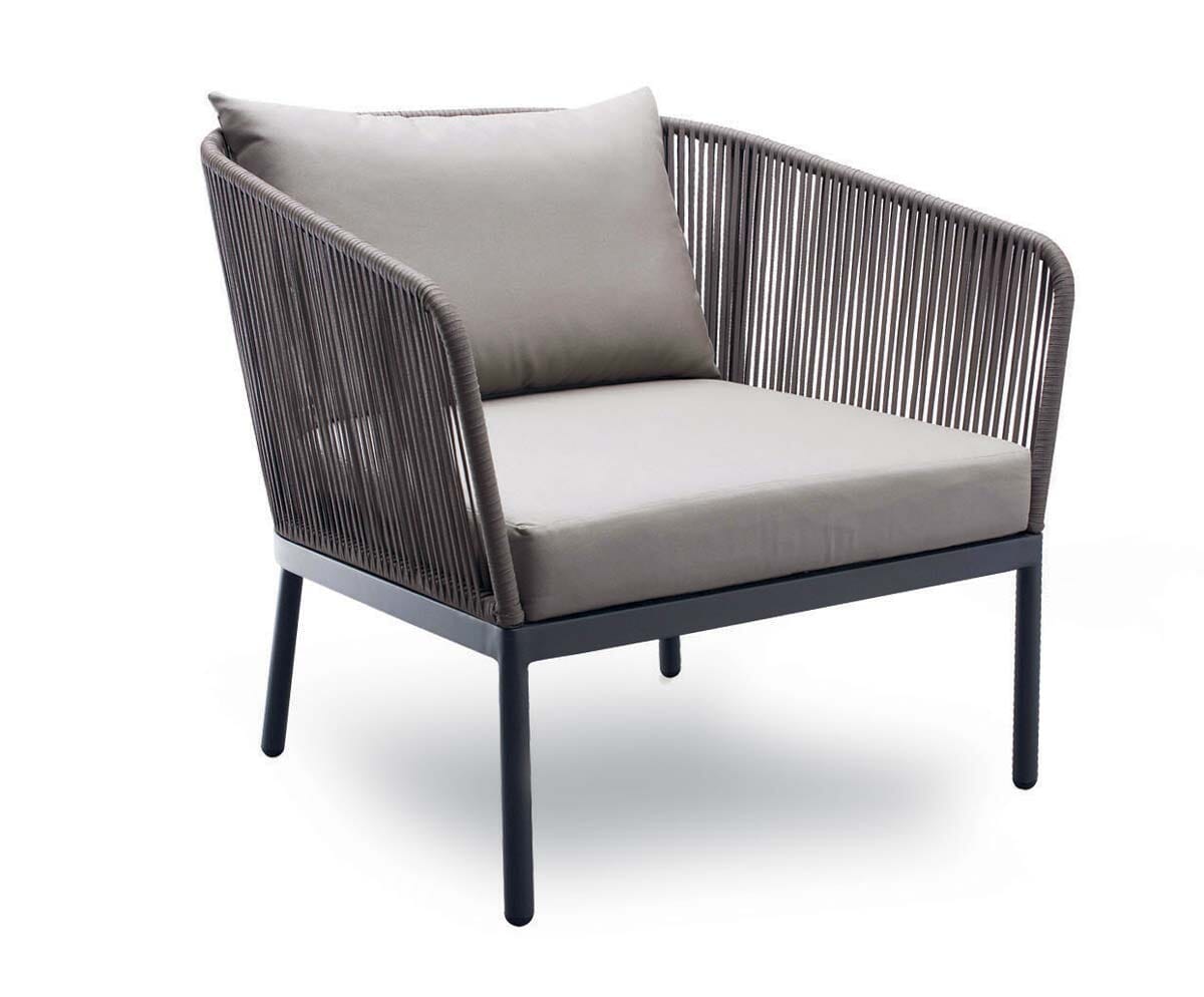 Mazuvo Bergen Fauteuil Club Lounge avec coussins