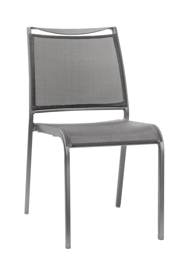 Mazuvo Corso Chaise repas avec textilène Light grey