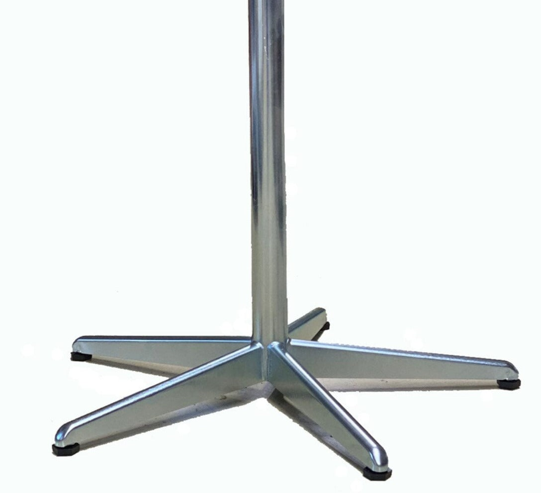 Mazuvo Deluxe Pied bistro rabattable 5 branches H:72cm Galvanisé Brillant