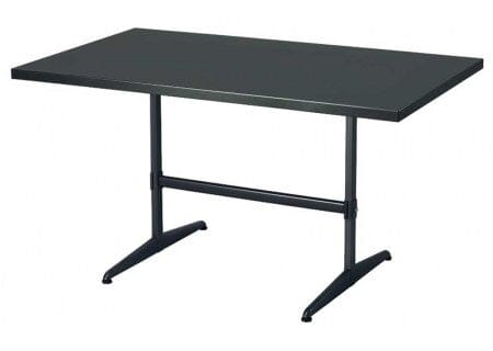 Mazuvo Deluxe Pied double bistro rabattable H:72cm Galvanisé thermolaqué Carbone