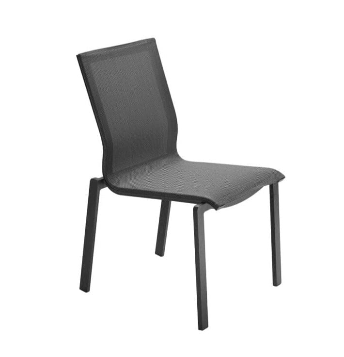 Mazuvo Trend Chaise repas avec textilène Anthracite/graphite